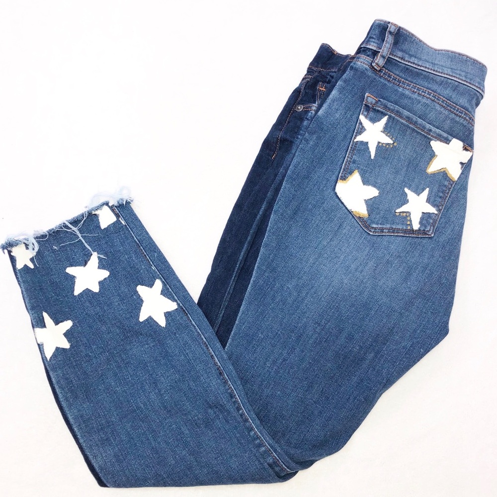 Loft hand painted jeans size 6